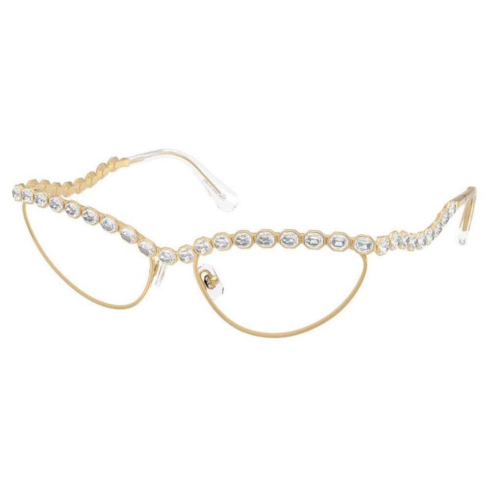 Swarovski SK 1030 4004 Gold Metal Cat-Eye Eyeglasses 59mm
